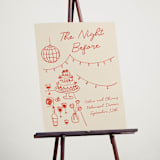 "Party On!" - Wedding Party Signs in Sangria Spark by Zove Ahhh - In Use