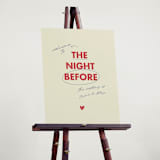 "Love Note" - Wedding Party Signs in Latte by Helena Vitto - In Use