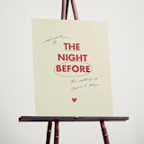 "Love Note" - Wedding Party Signs in Latte by Helena Vitto - In Use