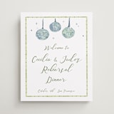 "Alento" - Wedding Party Signs in Celeste by Pati Cascino - Front