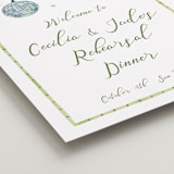 "Alento" - Wedding Party Signs in Celeste by Pati Cascino - Detail