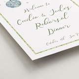"Alento" - Wedding Party Signs in Celeste by Pati Cascino - Detail