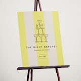 "Campania" - Wedding Party Signs in Limone by Megan Davis - In Use