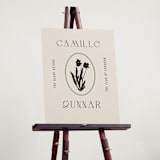 "la graine" - Wedding Party Signs in Onyx by Alaina Cherup - In Use