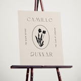 "la graine" - Wedding Party Signs in Onyx by Alaina Cherup - In Use