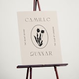 "la graine" - Wedding Party Signs in Onyx by Alaina Cherup - In Use