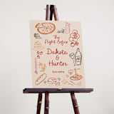 "That's Amore." - Wedding Party Signs in Cabernet by Jenna Holcomb - In Use