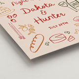 "That's Amore." - Wedding Party Signs in Cabernet by Jenna Holcomb - Detail