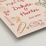 "That's Amore." - Wedding Party Signs in Cabernet by Jenna Holcomb - Detail
