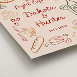 "That's Amore." - Wedding Party Signs in Cabernet by Jenna Holcomb - Detail