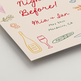 "pasta party" - Wedding Party Signs in Gnocchi by Creo Study - Detail