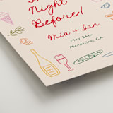 "pasta party" - Wedding Party Signs in Gnocchi by Creo Study - Detail