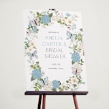 "Garden Love" - Wedding Party Signs in Periwinkle by Susan Moyal - In Use