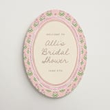 "Botanical maximalism" - Wedding Party Signs in Poppy by Creo Study - Front