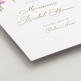 "Cascading Florals Branch" - Wedding Party Signs in Chartreuse by Tamara Hilje - Detail