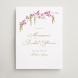 "Cascading Florals Branch" - Wedding Party Signs in Chartreuse by Tamara Hilje - Front