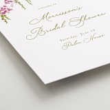 "Cascading Florals Branch" - Wedding Party Signs in Chartreuse by Tamara Hilje - Detail