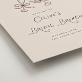 "Bubbly Brunch" - Wedding Party Signs in Rose by Pixel and Hank - Detail