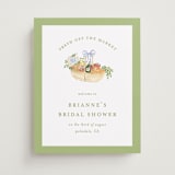"Market" - Wedding Party Signs in Sage Leaf by Sarah Knight - Front