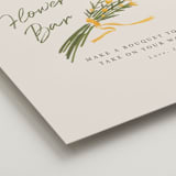 "Pencil Bouquet" - Wedding Party Signs in Cream by Adelyn T. - Detail