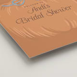 "Pumpkins + Bows" - Wedding Party Signs in Cornflower by Laura Hankins - Detail