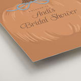 "Pumpkins + Bows" - Wedding Party Signs in Cornflower by Laura Hankins - Detail