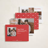 "The More, the Merrier" - Holiday Birth Announcement Cards in Snowflake by Carolyn MacLaren - Back of Card Options