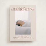 "Littlest Christmas" - Holiday Birth Announcement Cards in Cinnamon by Brooke Chandler - Front