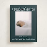 "Littlest Christmas" - Holiday Birth Announcement Cards in Frost by Brooke Chandler - Front