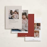 "Littlest Christmas" - Holiday Birth Announcement Cards in Cinnamon by Brooke Chandler - Back of Card Options