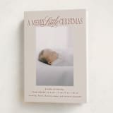 "Littlest Christmas" - Holiday Birth Announcement Cards in Cinnamon by Brooke Chandler - Folded Card