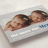 "a merry addition" - Holiday Birth Announcement Cards in Night Sky by Liz Conley - Detail