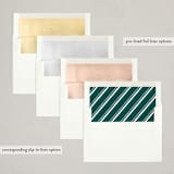 "a merry addition" - Holiday Birth Announcement Cards in Spruce by Liz Conley - Envelope Liner Options