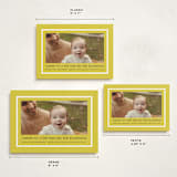 "Brighter Side" - Holiday Birth Announcement Cards in Citron by Amy Kross - Formats Available