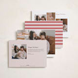 "Festive Dreams" - Holiday Birth Announcement Cards in Candy Cane by Teju Reval - Back of Card Options
