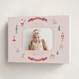 "Festive Dreams" - Holiday Birth Announcement Cards in Candy Cane by Teju Reval - Folded Card
