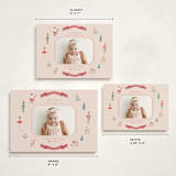 "Festive Dreams" - Holiday Birth Announcement Cards in Candy Cane by Teju Reval - Formats Available