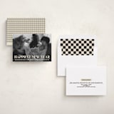 "News" - Holiday Birth Announcement Cards in Champagne by Jenna Holcomb - Assembled