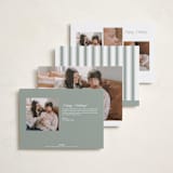 "Our Merry Little Christmas" - Holiday Birth Announcement Cards in Sugar by Jenna Holcomb - Back of Card Options