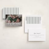 "Our Merry Little Christmas" - Holiday Birth Announcement Cards in Sugar by Jenna Holcomb - Assembled