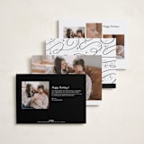 "Expecting More Joy" - Holiday Birth Announcement Cards in Starlight by Alethea and Ruth - Back of Card Options