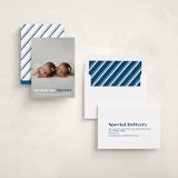 "a merry addition" - Holiday Birth Announcement Cards in Night Sky by Liz Conley - Assembled