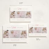 "Christmas Baby" - Holiday Birth Announcement Cards in Cranberry by Jen Banks - Formats Available
