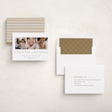 "Counting Those Blessings" - Holiday Birth Announcement Cards in Snow by Robert and Stella - Assembled