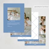 "Extra Cheer Here" - Holiday Birth Announcement Cards in Sky by Everett Paper Goods - Back of Card Options