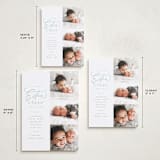 "Extra Cheer Here" - Holiday Birth Announcement Cards in Mint by Everett Paper Goods - Formats Available