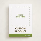 "Portrait Custom" - Holiday Birth Announcement Cards in Charcoal by Minted - Front