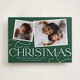 "Little Addition" - Holiday Birth Announcement Cards in Emerald by Sarah Brown - Front