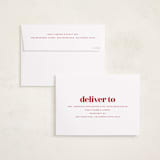 "even merrier." - Holiday Birth Announcement Cards in Snow by Lori Wemple - FREE Recipient Addressing