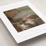 "More to Love" - Holiday Birth Announcement Cards in Linen by Blustery August - Detail